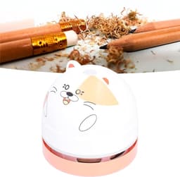 Mini stofzuiger - Dier desktop - Bureau opruimen - USB oplaadbaar - 208 gram - Wit — thumbnail 3