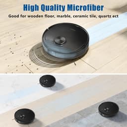 Dailygoods- Wasbare Doekjes 10 Stuks - Hoogwaardige Materialen - Duurzaam - Machinewasbaar - Sterke Wateropname - Geschikt voor Ecovacs Deebot - Reinigingsdoekjes — thumbnail 4
