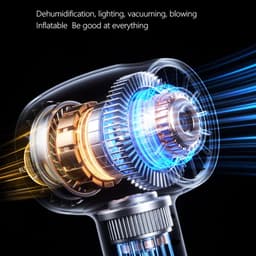 Elektrische Air Duster - Mini Blower Turbo - Efficiënt Reinigen - 4 Versnelbare standen - 150 x 107 mm - Zwart — thumbnail 3