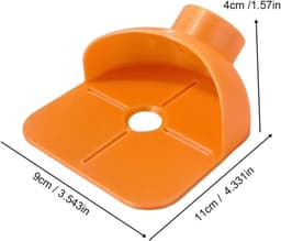 Boorstofzuiger Opvangbak - Gipsplaat Stofzuiger - Stofvrij Boren - Effectieve Stofafzuiging - Voor 35mm Mondstuk - Oranje — thumbnail 4