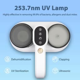 Matrassenstofzuiger met UV-licht en hete luchtfunctie – 400W, 14Kpa, voor effectief verwijderen van huisstofmijt en bacteriën — thumbnail 4