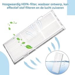Veegmachine accessoires - Roborock veegrobot S7 MaxV Ultra / S7 MaxV / S7 Plus / S7 Max / S7 / S7 Pro Ultra Robotstofzuiger accessoires - 4 moppen + 2 hoofdborstels + 4 zijborstels + 4 filters + 2 schoonmaakborstels — thumbnail 3