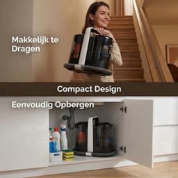 Tapijtreiniger – Vlekkenreiniger – Bankreiniger – Meubelreiniger – Zetelreiniger – Compact Design – 600W Krachtige Motor – 15KPa Zuigkracht – 1,5L Schoonwatertank & 0,7L Vuilwatertank – Lichtgewicht & Draagbaar — thumbnail 1