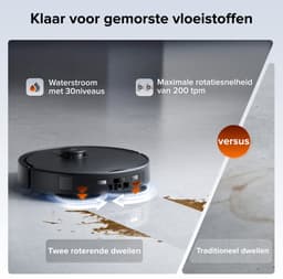 Roborock Qrevo 2 Pro-Robotstofzuiger-FlexiArm-technologie-25000 Pa-dubbel anti-klitsysteem-Intensieve tapijtreiniging 15 mm Dweilverhoging-Drogen met 45°C hete lucht en zelfreiniging op 75°C-Roborock SmartPlan 3.0-Reactive Tech obstakelvermijding — thumbnail 4