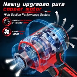Accu-handstofzuiger compatibel met Milwaukee 18 V accu borstelloze motor 100 W - ShopVlot — thumbnail 3