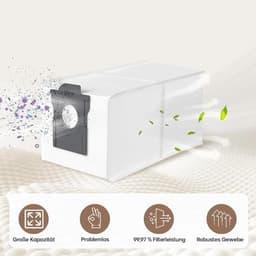 12 stofzuigerzakken voor Dreame L10s Ultra Gen 2 & 3, L10s Pro Ultra Heat, L20/L30s/L40/L40s/L50/X30/X40/X50 Ultra, L20 Ultra/X50 Ultra Complete, L40 Ultra AE, X30/X40 Pro, Mova S70 E30/40 P50/50s Z60 Ultra — thumbnail 4