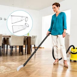 Extractiemondstukken Voor Stofzuiger – Set Van 2 Bekledingszuigmonden – 38 mm Aansluiting – Voor Nat- En Droogzuigers – Voor Bank, Tapijt, Autostoelen En Matras – Transparant — thumbnail 3