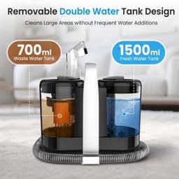 Draagbare Tapijtreinigingsmachine 600W-EU Plug - 600 Watt Vermogen - 1.5 Liter Inhoud - Kunststof Materiaal - Voor Stoffen Banken En Tapijten — thumbnail 2