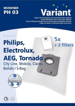 Philips AEG Electrolux Tornado Variant PH03 - Stofzuigerzakken — thumbnail 4
