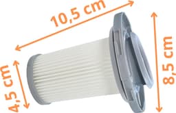 Filter voor Rowenta vervangingsfilter ZR009005 [Pack 2] Rowenta X-Force Flex 8.60 X-Force Flex 6.60 X-Pert 6.60 X-Combo stofzuiger — thumbnail 2