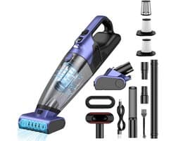 Handheld stofzuiger 17000Pa - Draadloos - Compact en krachtig - Ideaal voor auto en huis - ShopVlot