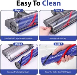 Gemotoriseerde borstel voor Dyson V7/V8/V10/V11/V15 - Direct Drive-kop - voor harde vloeren en tapijten - ShopVlot — thumbnail 5
