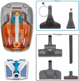 SnelShoppen - Draadloze Stofzuiger voor Huisdieren met Aqua Filter, 1700 Watt, Voor Hardvloeren, Tapijten en Bekleding, Nat en Droog Reinigen, Ideaal — thumbnail 3