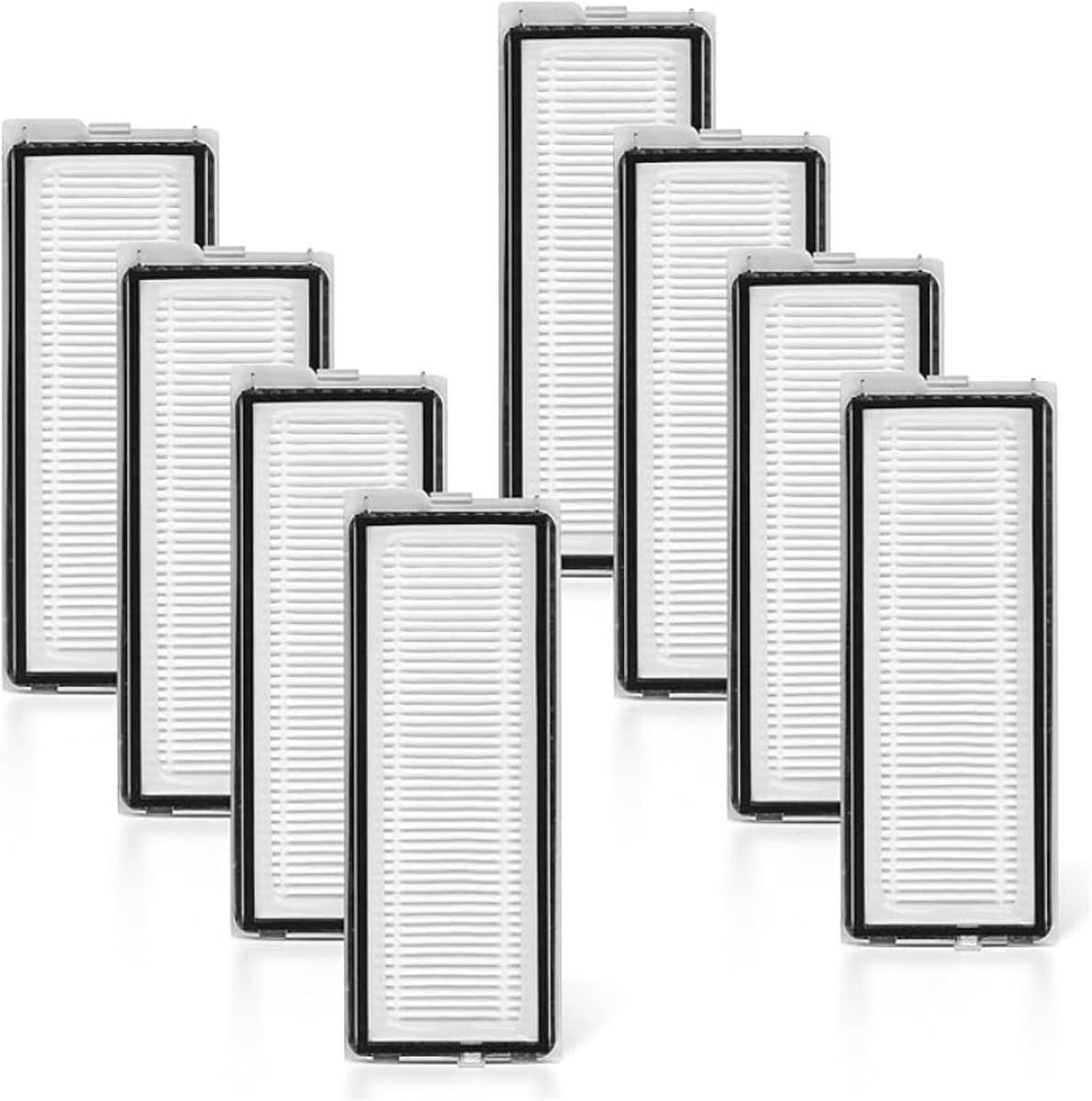 8 stuks HEPA-filter accessoires voor Roborock QV 35A, QV35S, Qrevo S, Qrevo Pro, Qrevo Curv, Qrevo Edge, Qrevo Curv S5X, Qrevo Edge S5A en Qrevo S5V robotstofzuiger — afbeelding 1