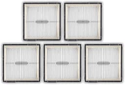 Dailygoods- HEPA-filters 5 Stuks - Vervangende Filters - Compatibel met Roborock Q10 S5/Q10 S5+/Q10 X5/Q10 X5+ - Hoge Kwaliteit - 99,9% Filtratiesnelheid - Stofzuigerfilters — thumbnail 1