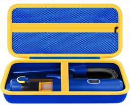 Opbergtas Auto Stofzuiger - Reis etui - Veilig Vervoeren - Waterdicht en Schokbestendig - 34x18x10 cm - Blauw Geel — thumbnail 3