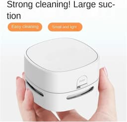 Draagbare Kruimeldief - Mini Stofzuiger - Auto Interieur Reinigen - Krachtige Zuigkracht - 500 ml Capaciteit - Zwart — thumbnail 4