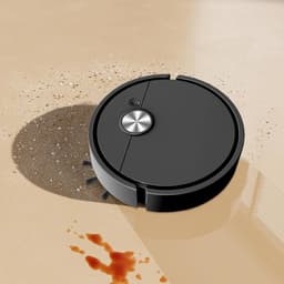 Bureau Stofzuiger - Kruimelzuiger Mini - Werkplek Schoonmaken - Intelligente Navigatie - 27.5x26.4x7.4 cm - Zwart — thumbnail 3