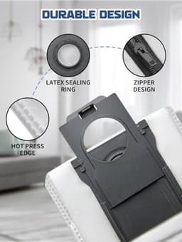 PromoHome Herbruikbare stofzuigerzakken voor Dreame L40s Pro Ultra/L40 Ultra/X50 Ultra/L10s Ultra Gen2/L10s Pro Ultra - 3 stuks - Ritssluiting - 3.2L — thumbnail 5