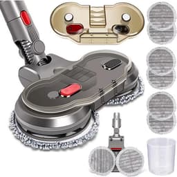 Nat- en droogdweilaccessoire voor Dyson V7 V8 V10 V11 V15 - Gemotoriseerde dweilkop en vloerborstelaccessoire - Huishoudelijke vloerreiniging - Inclusief 6 dweildoeken — thumbnail 1