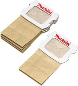 Makita papieren stofzak 5 st. ( 194746-9 ) voor vlakschuurmachine BO 5031 / BO 5041 / DBO 180 en vlakschuurmachine BO 3711 / BO 4555 / BO 4565 — thumbnail 1