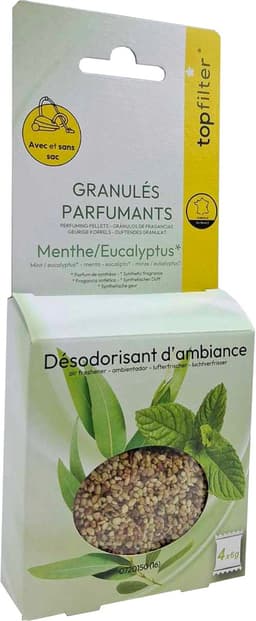 Set van 4 geurzakjes voor stofzuiger geur munt/eucalyptus TopFilter — thumbnail 2