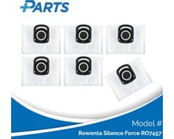 Rowenta Silence Force RO7457 Stofzakken (6 Stuks, Plus.Parts® alternatief voor ZR200540)