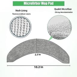 Vervangende Dweilpads geschikt voor iRobot Roomba Combo J7+/J7/Roomba j9+ Robotstofzuiger - 4 stuks - Hoogwaardige Microvezel - Wasbaar en Herbruikbaar — thumbnail 3