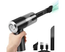 Draadloze Mini Handstofzuiger met LED en USB Oplaadbaar - Compact en Draagbaar voor Tafel, Toetsenbord en Auto