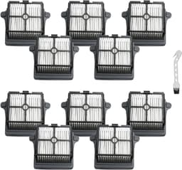 10 stuks HEPA Filters - geschikt voor Tineco FLOOR ONE S7 PRO - FLOOR ONE S6 - FLOOR ONE SWITCH S6 - FLOOR ONE SWITCH S7 - FLOOR ONE S7 COMBO - FLOOR ONE S7 FLASHDRY Stretch draadloze stofzuiger - Vervanging Accessoires - met reinigingsborstel — thumbnail 1