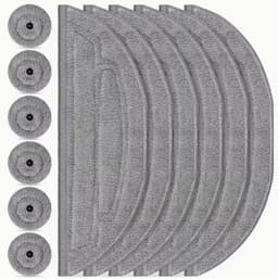 12-Pack Mop Pads Navullingen Geschikt voor Roborock S8 MaxV Ultra /S8 Max Ultra Robot Stofzuiger, 6-Pack Mop Doekjes met Dubbele Sonische Vibratie Modules, 6-Pack Rand Mop Pads Accessoires, Stofzuiger Mop, Mop Voor Vloer — thumbnail 1