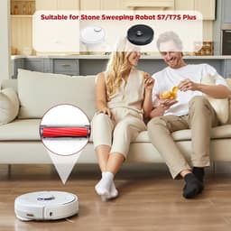 Hoofdborstel Gescht voor Roborock S7 2 stuks – Vervangstukken voor Roborock S7, S7 Max Ultra en Q7 Max accessoires, borstel voor effectieve reiniging en hoge prestaties — thumbnail 5