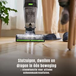 DYNA® Steelstofzuiger met snoer - Steelstofzuiger - Stofzuiger - Grijs/Groen - ‎25cm x 27cm x 112cm — thumbnail 3