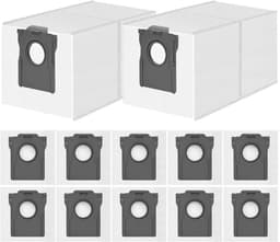 12 stuks stofzakken reserveonderdelen voor Dreame X40/X50 Ultra Complete-D20 Pro Plus-L50/L40s Pro Ultra- X40/X50 Master-L10s Pro Gen 2-L10s/L20/L40/L50/Aqua10 Ultra, Mova E30/V50/P50-L20/X30/ Ultra Complete L10s/L10/L10s Pro/L40/L50/E30 Ultra — thumbnail 1