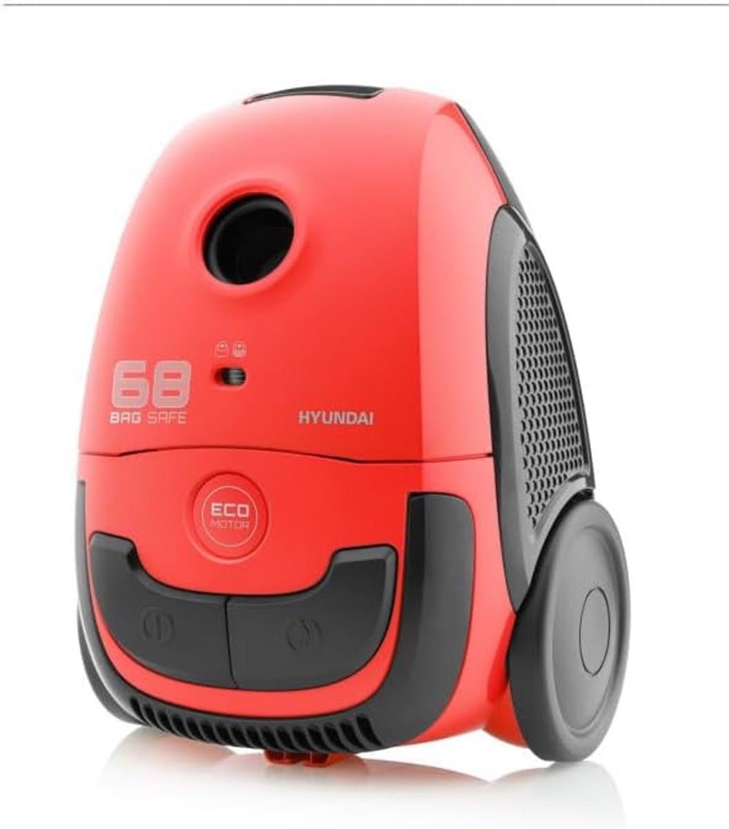 Stofzuiger met Zak 800W ECO-motor Hoge Zuigkracht Compact Rood — afbeelding 1