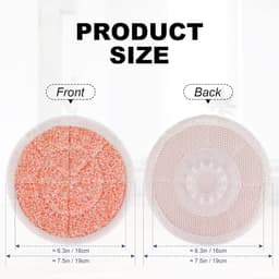 Geschikt voor Vervangende pads voor stoomreinigers, compatibel met Shark S6002UK stoomreiniger, microvezelpads voor het reinigen van hardhouten vloeren, ronde pad (verpakking van 8) — thumbnail 2