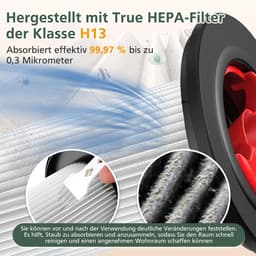 Set van 2 reservefilters voor stofzuiger - HEPA-filter compatibel met Bosch Unlimited Gen2-serie 8 - Vervangende filters voor optimale luchtkwaliteit in huis — thumbnail 4