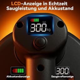 Elektrische Zuighaak - Vacuüm Lifter - Zware Materialen Hefen - Automatische Nazuigfunctie - 300 kg Draagkracht - Zwart — thumbnail 4