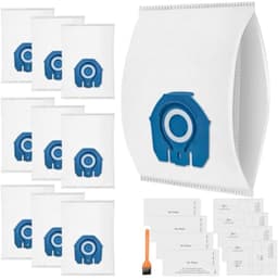 10 Stofzuigerzakken GN voor Miele Complete C3/C2, Classic C1, S2, S5, S8, S400 Serie - Incl. 4 Motor- en 4 Uitlaatfilters - PromoHome — thumbnail 1