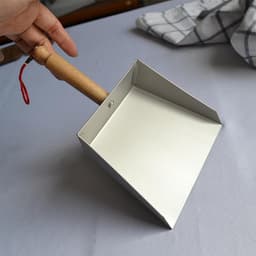 Kleine Stoffer - Metaal Stoffer - Snel Opruimen - Ergonomisch Hout Handvat - 22 x 15 cm - Zilver — thumbnail 5