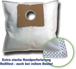 Stofzuigerzakken - Stofzakken Universeel - Stofzuigen Huis - Hypoallergeen Materiaal - 10 Stuks - Wit — thumbnail 1