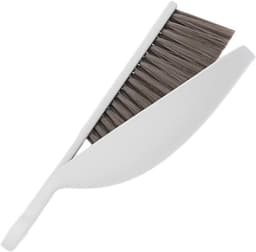 Mini Bezemset - Stoffer en blik - Bureau schoonmaken - Compact ontwerp - 295 cm - Wit — thumbnail 1