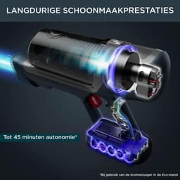 Steelstofzuiger - Draadloze reiniger - Huishouden schoonmaken - Lichtgewicht ontwerp - 45 minuten autonomie - Paars — thumbnail 3