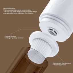 Dailygoods - Draadloze Steelstofzuiger - Hoge Zuigkracht - Eenvoudige Bediening - XL Stofbak - Multifunctioneel - Voor Tapijt en Harde Vloeren — thumbnail 3