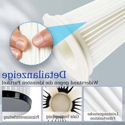 4 x Filter voor Draadloze Handstofzuiger, Compatibel met Einhell TE-SV 18 Li, Accessoires voor Effectieve Stofverwijdering en Schone Lucht — thumbnail 2