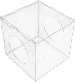 Stofbox Slijpmachine - Stofafzuiging - Schoon Werken - Volledig Gesloten Ontwerp - 20x20x195cm - Transparant — thumbnail 3