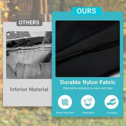Bladblazerzak Vervanging - Tuin Vac Bag - Bladeren Verzamelen - Waterdicht Oxford Doek - 44 x 60 cm - Zwart — thumbnail 3