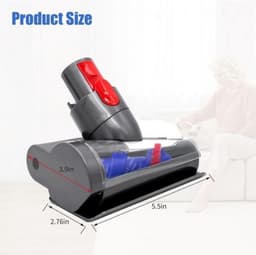 Gordijnaccessoires en reserveonderdelen; Mini-elektrische borstel geschikt voor Dyson V15 V11 V10 V8 V7; Anti-klitmondstuk — thumbnail 2