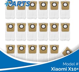 Xiaomi X10+ Stofzakken (18 Stuks, Plus.Parts® alternatief voor RDB3) — thumbnail 1