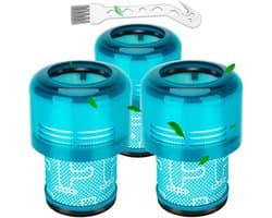 3-delige vervangende filters voor Geschikt voor Dyson V11 V15 SV14 SV17 SV22 Detect Animal Absolute Extra Pro Torque Drive Motorhead Stofzuigers, Vervangt onderdeel N° 970013-02